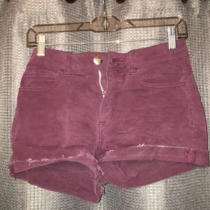 MAROON American eagle hi-rise shortie